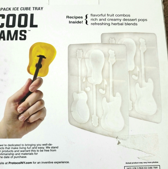 Protocol Cool Jams Guitar Ice Cubes 2 pack guitar - Picture 5 of 8